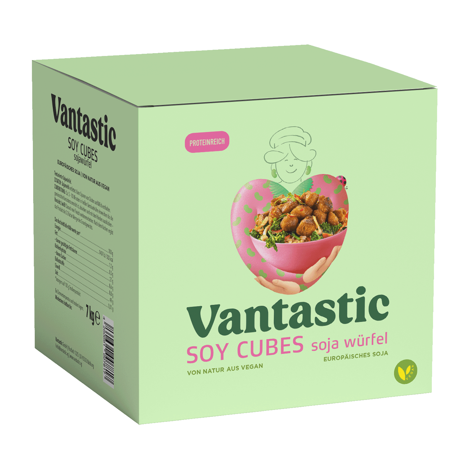 Soy Cubes Großpack, Sojawürfel, 7kg