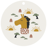 Silikon Platzset Giraffe Natur