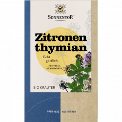 Bio Zitronenthymian Tee, 18 Doppelkammerbeutel