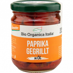 Bio Paprika gegrillt in Öl