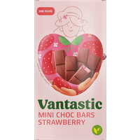 Mini Choc Bars Strawberry, 100g