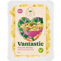 Italian Ravioli Spinat Mozzarella Style, BIO, 250g